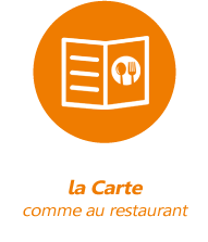 Notre Carte - une qualité "Restaurant" à emporter !