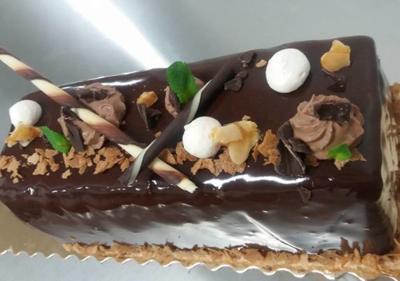 Bûche aux 3 chocolats